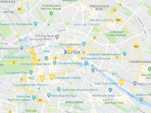 Map of places that are educational in Berlin