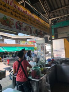 The stall at Thanin market