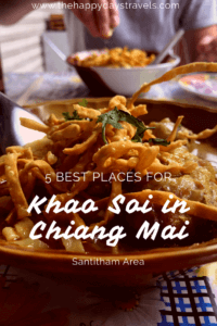 5 best places for Khao Soi in Chiang Mai, Santitham Area pin image