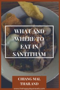 Pin image for what and where to eat in Santitham