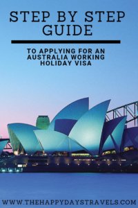 Pin Image for step by step guide to applying for an Australian working holiday visa