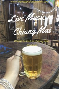 Where to find live music in Chiang Mai pin - mug of beer