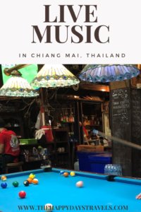 live music in Chiang Mai Thailand Pin with pool table