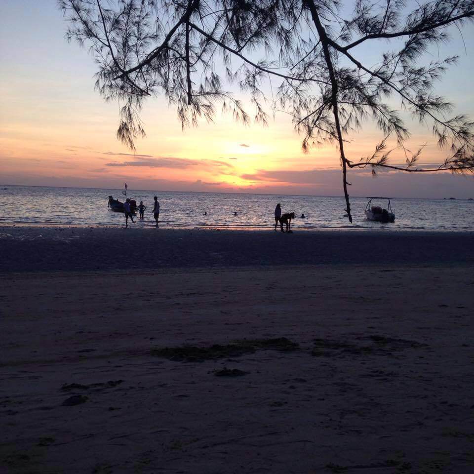 Backpacking South East Asia Route. Thailand Sunset
