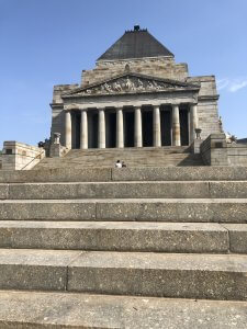 Shrine of Remembrance Building in Melbourne