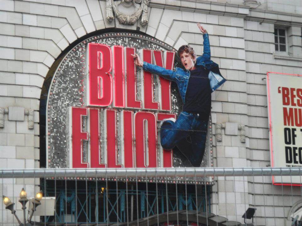 Billy Elliott Sign on West End, London