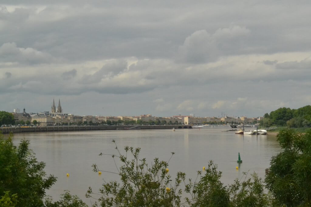 Garonne River in Bordeaux France