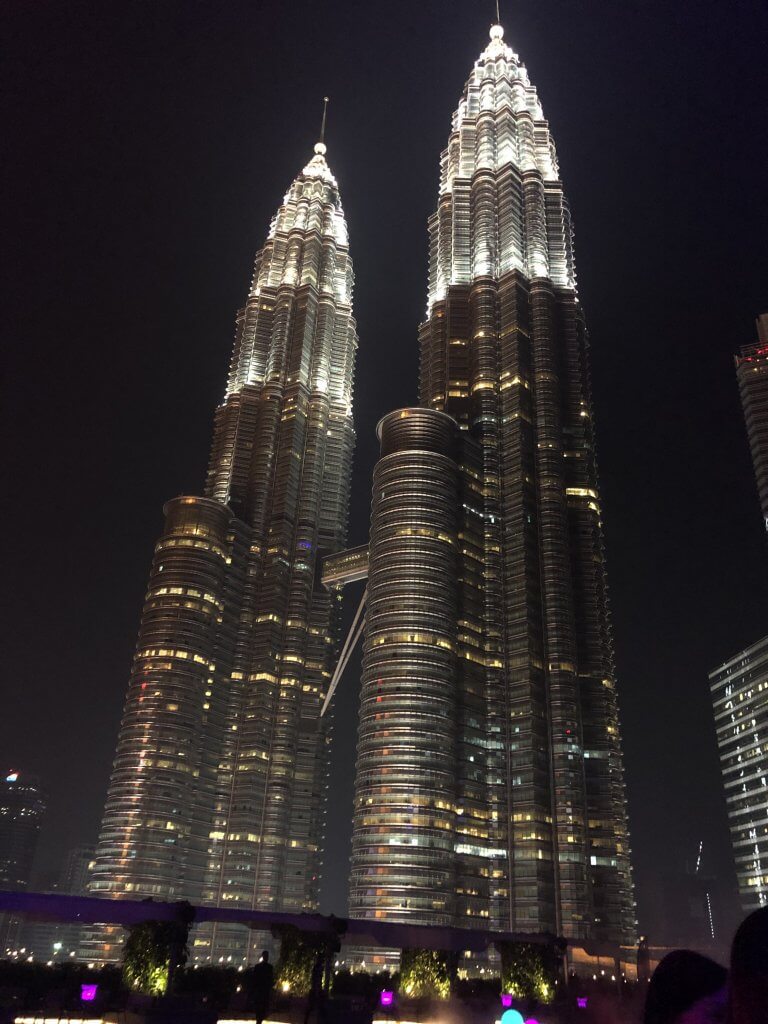 Petronas Towers by Night in KL Malaysia