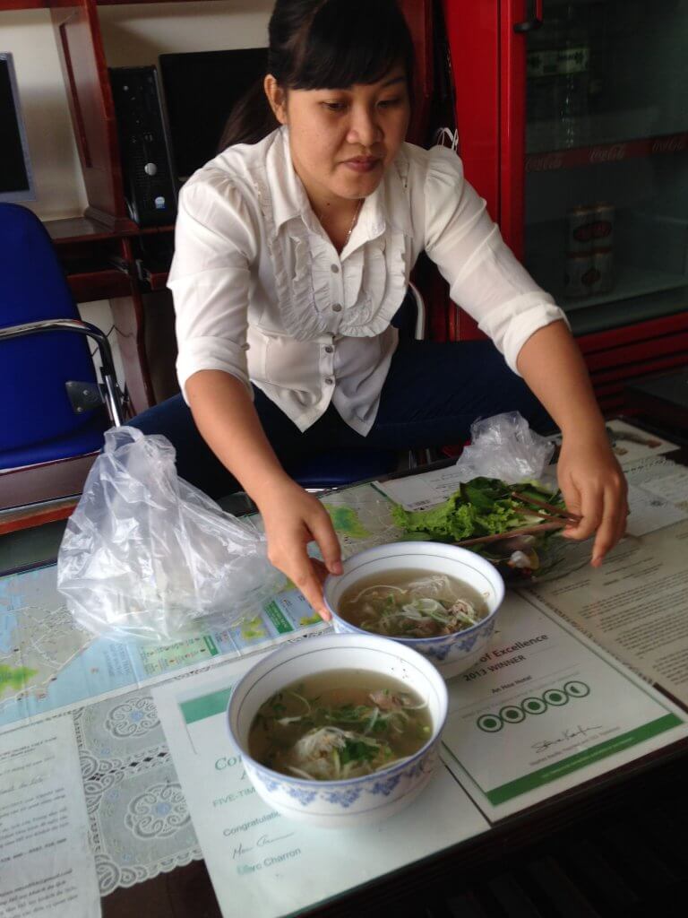 Pho in Vietnam with a Local