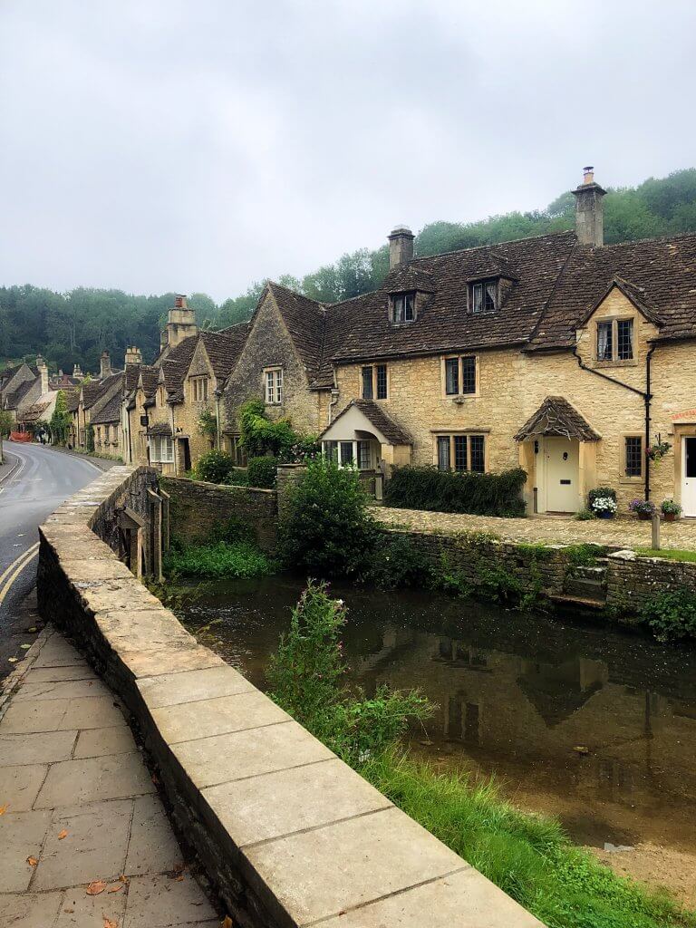 Castle Combe View on Weekend in The Cotswolds Road Trip