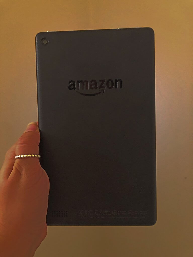 My Amazon Fire 7 Tablet Reader - Back of Kindle
