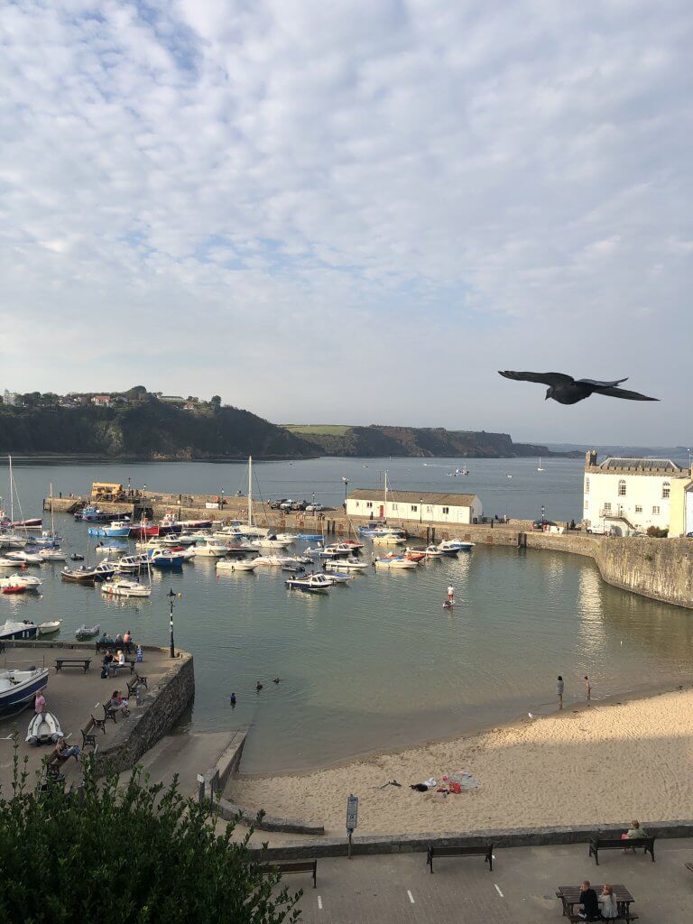 Tenby Harbour view in Tenby Pembrokeshire West Wales