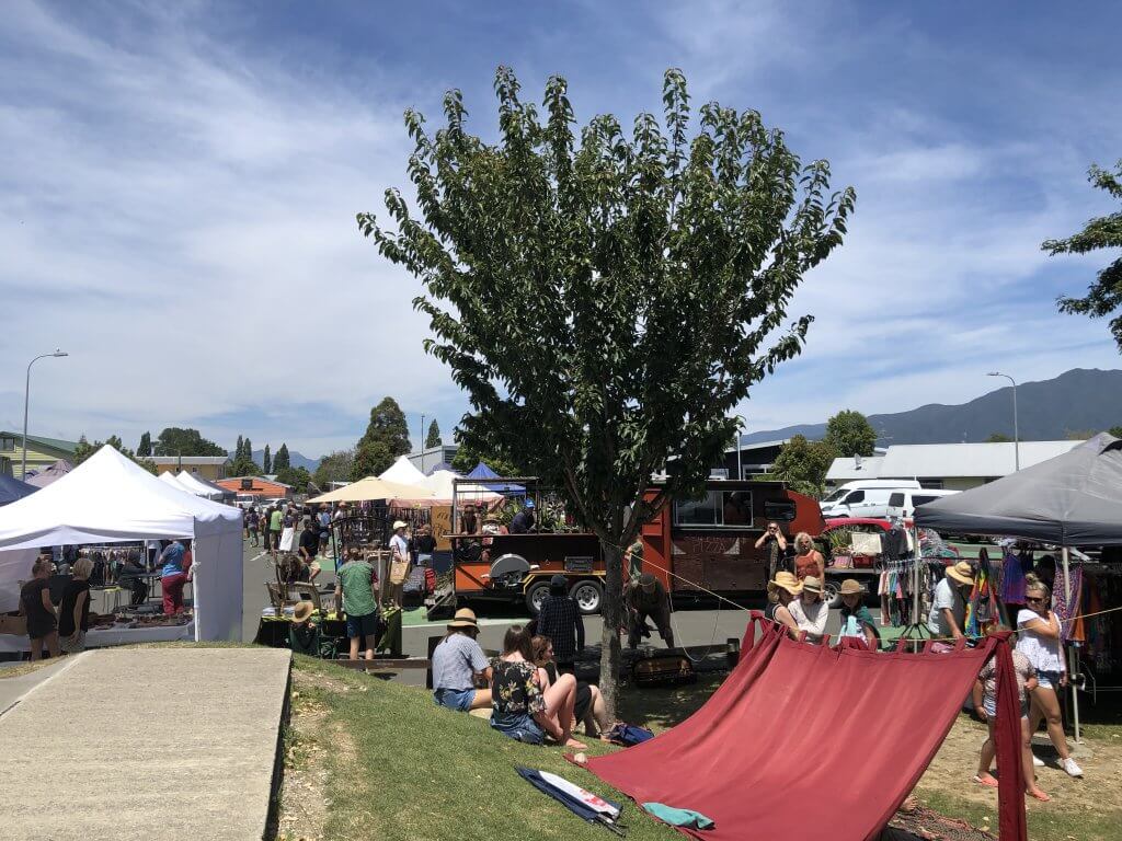 Takaka Saturday Market in New Zealand