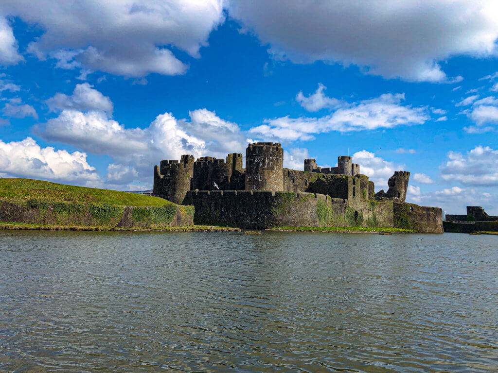 Caerphilly Castle leaning tower