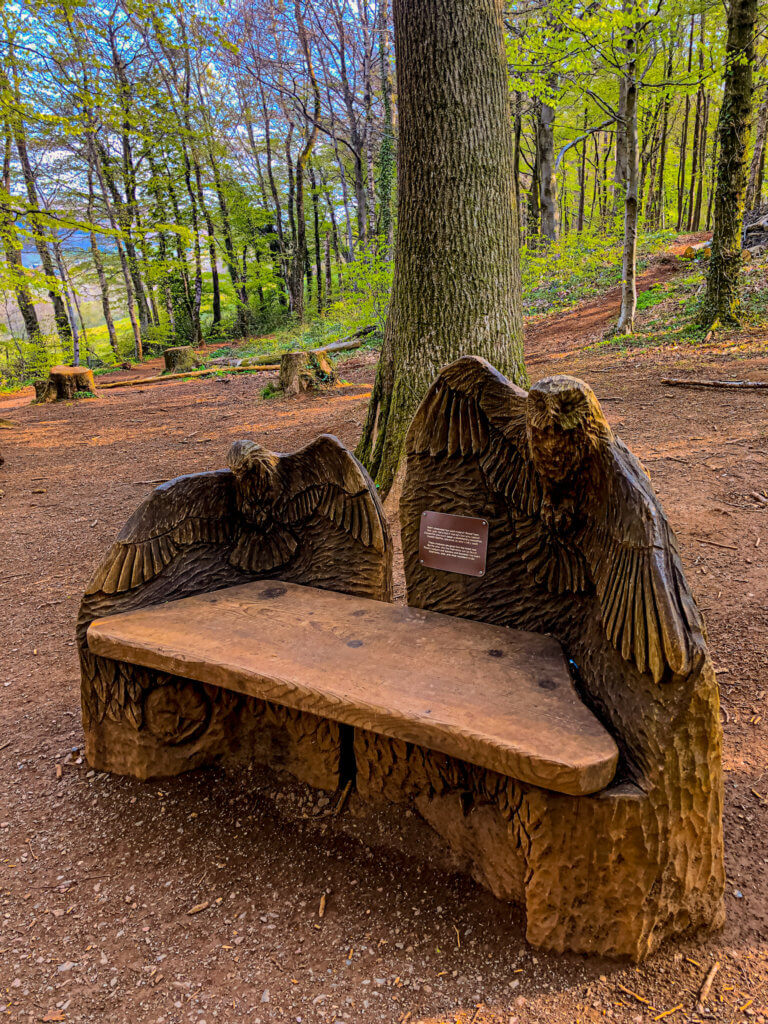 Sculpture Discovery Trail Fforest Fawr Cardiff Sculpture of Owl Bench