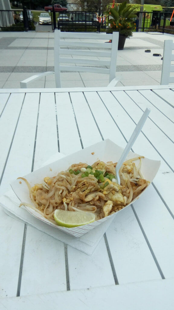 Pad Thai on White Table submitted by collaborator 