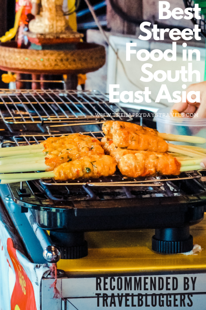 Pin image for best street food in Southeast Asia. Picture of chicken satay