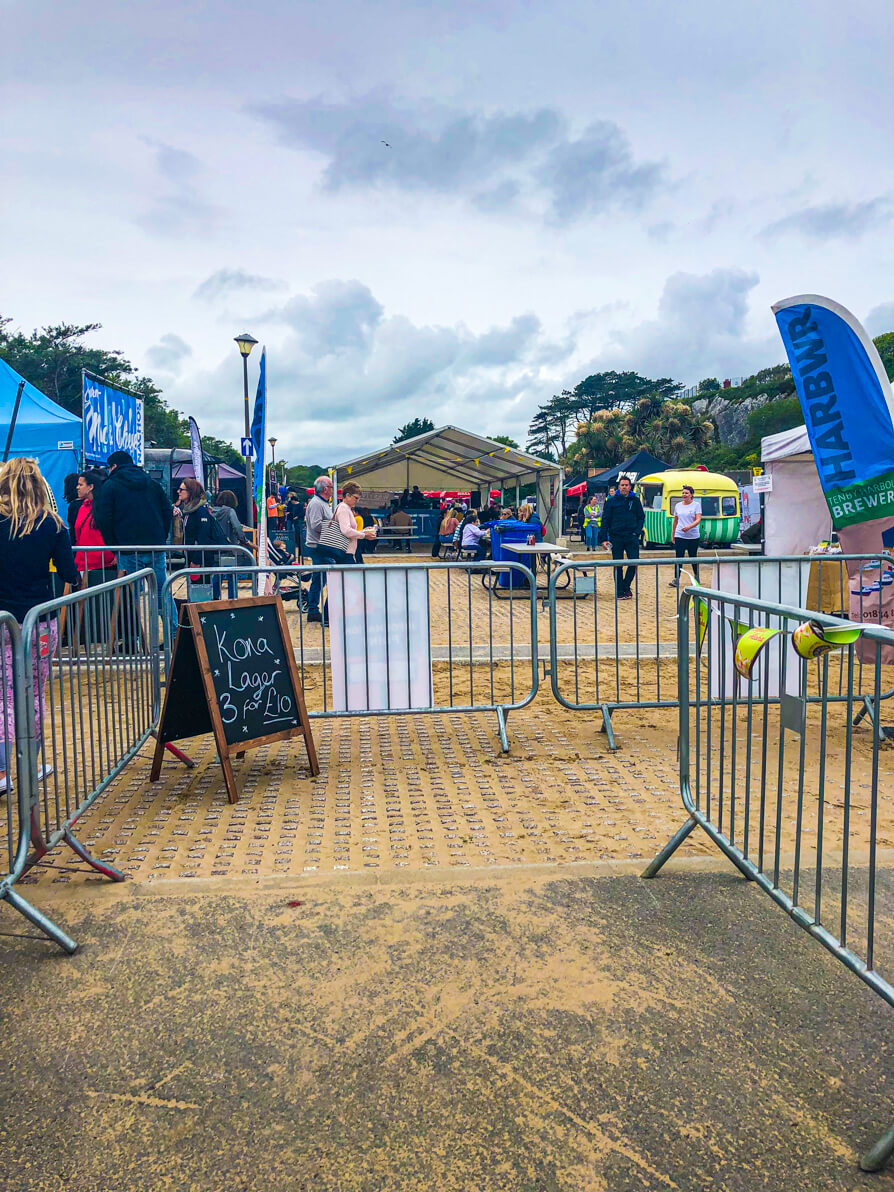 Image of entrance of Street Food Festival in West Wales