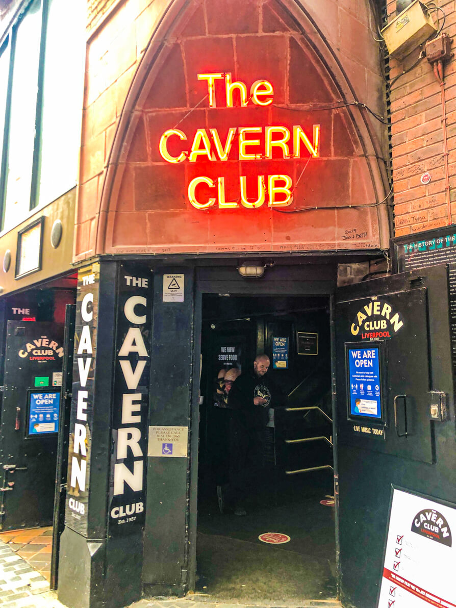 Exterior of entrance to The Cavern Club Liverpool
