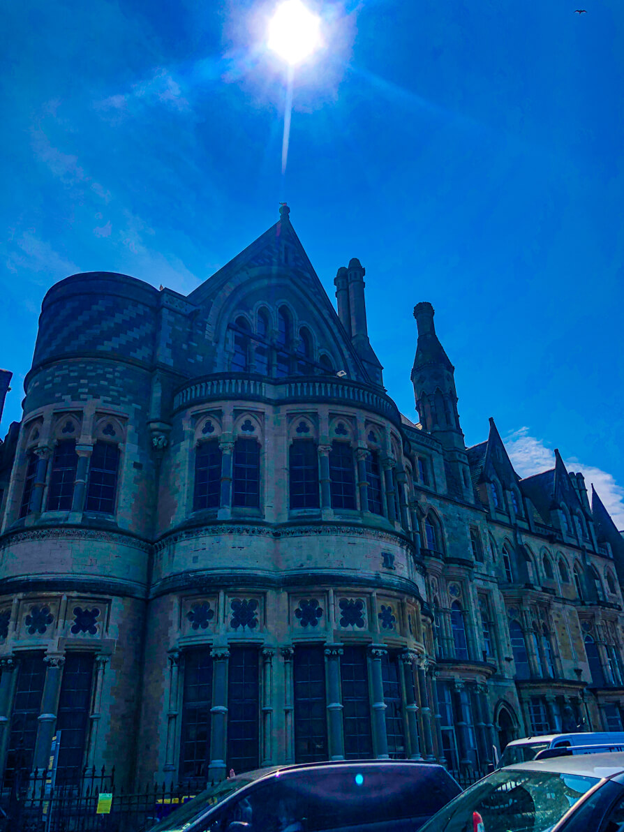 Aberystwyth University building looking like Harry Potter Hogwarts