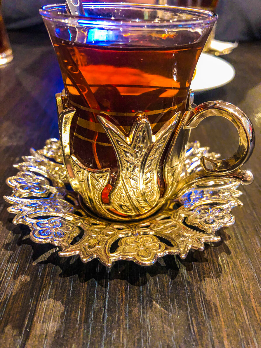 Saray restaurant Turkish tea
