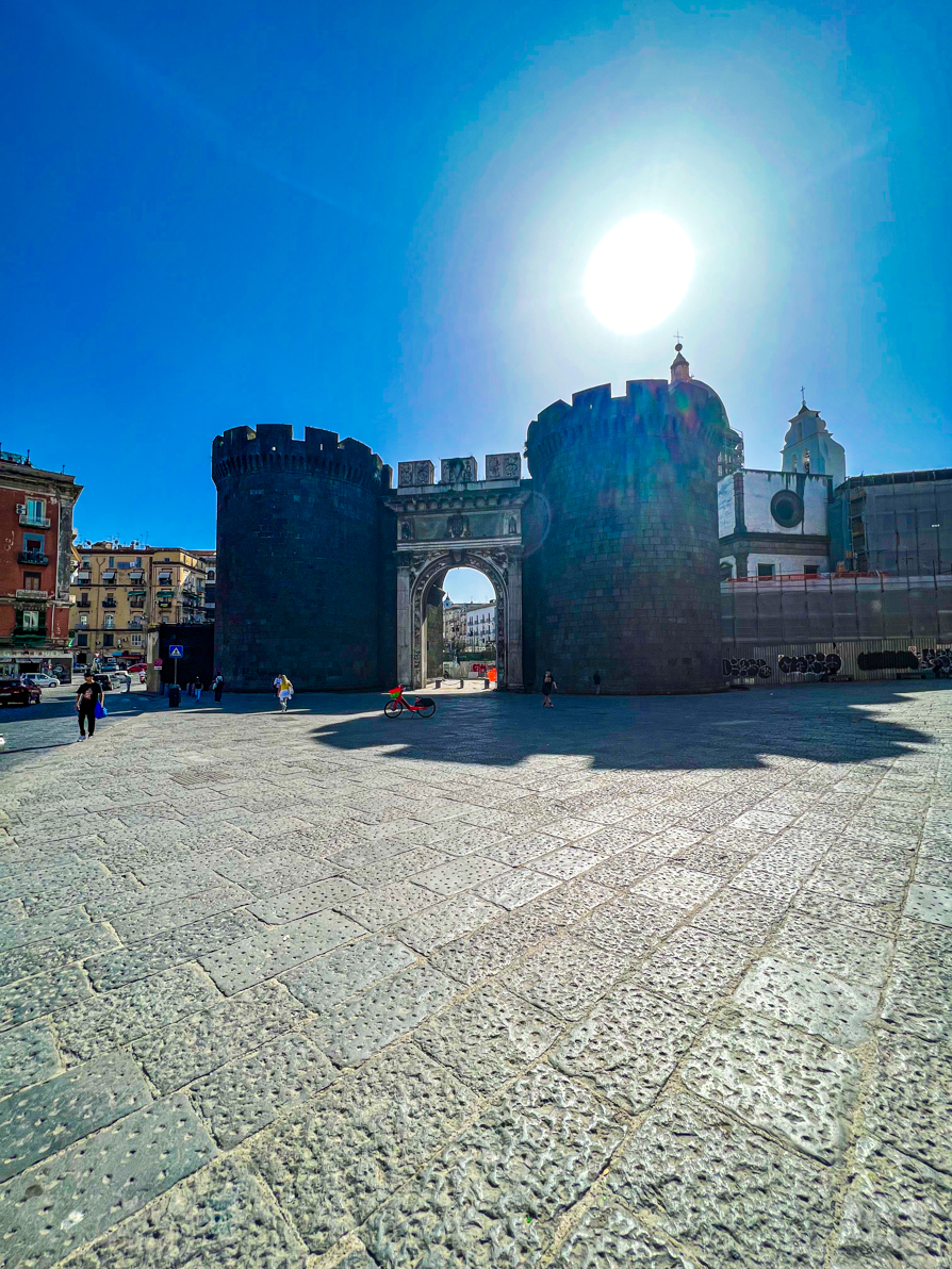 Image of castle walls in Naples Italy