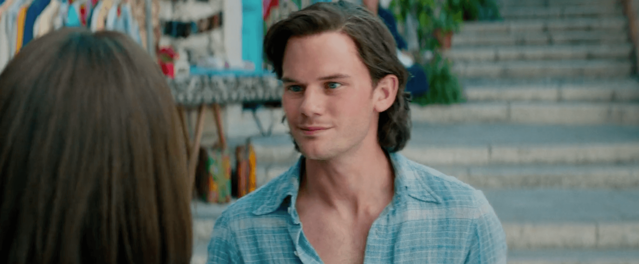 Image belongs to Universal Pictures. Young Sam in market used in Mamma Mia II