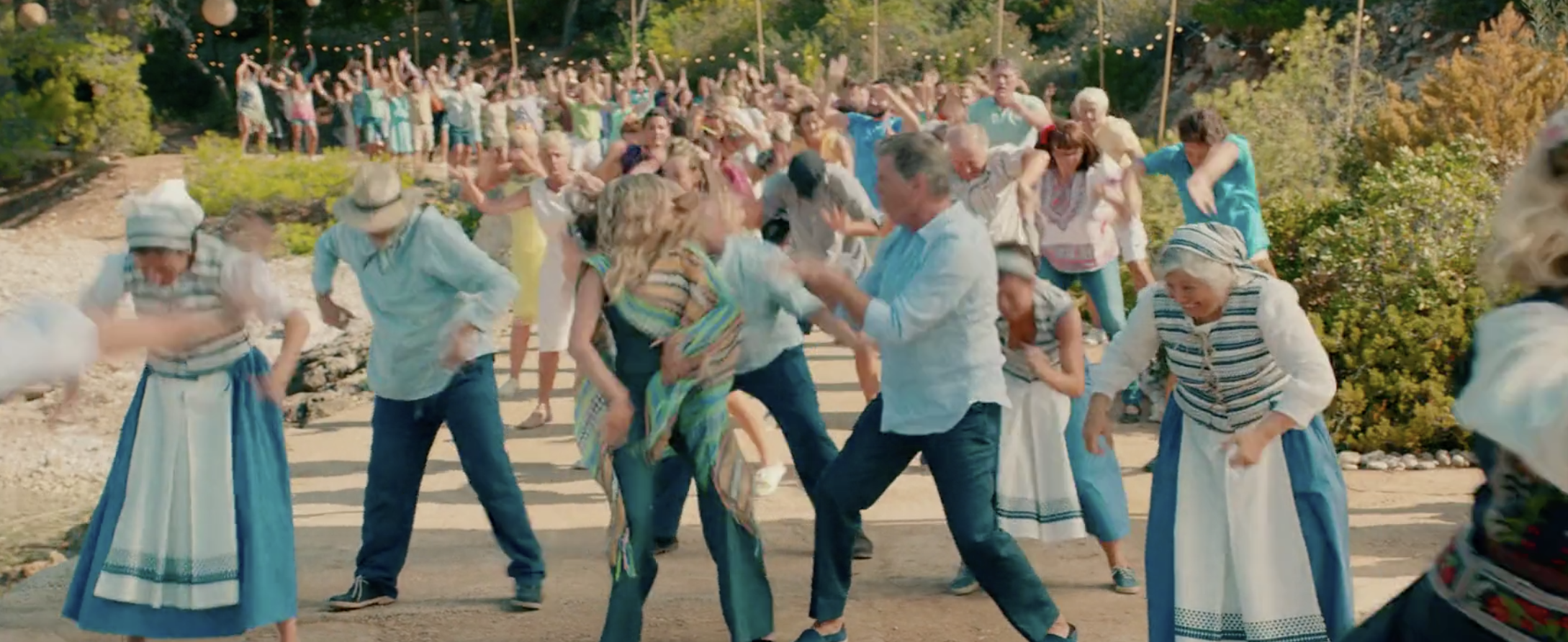 Image belongs to Universal Pictures. dancing scene in Mamma Mia II