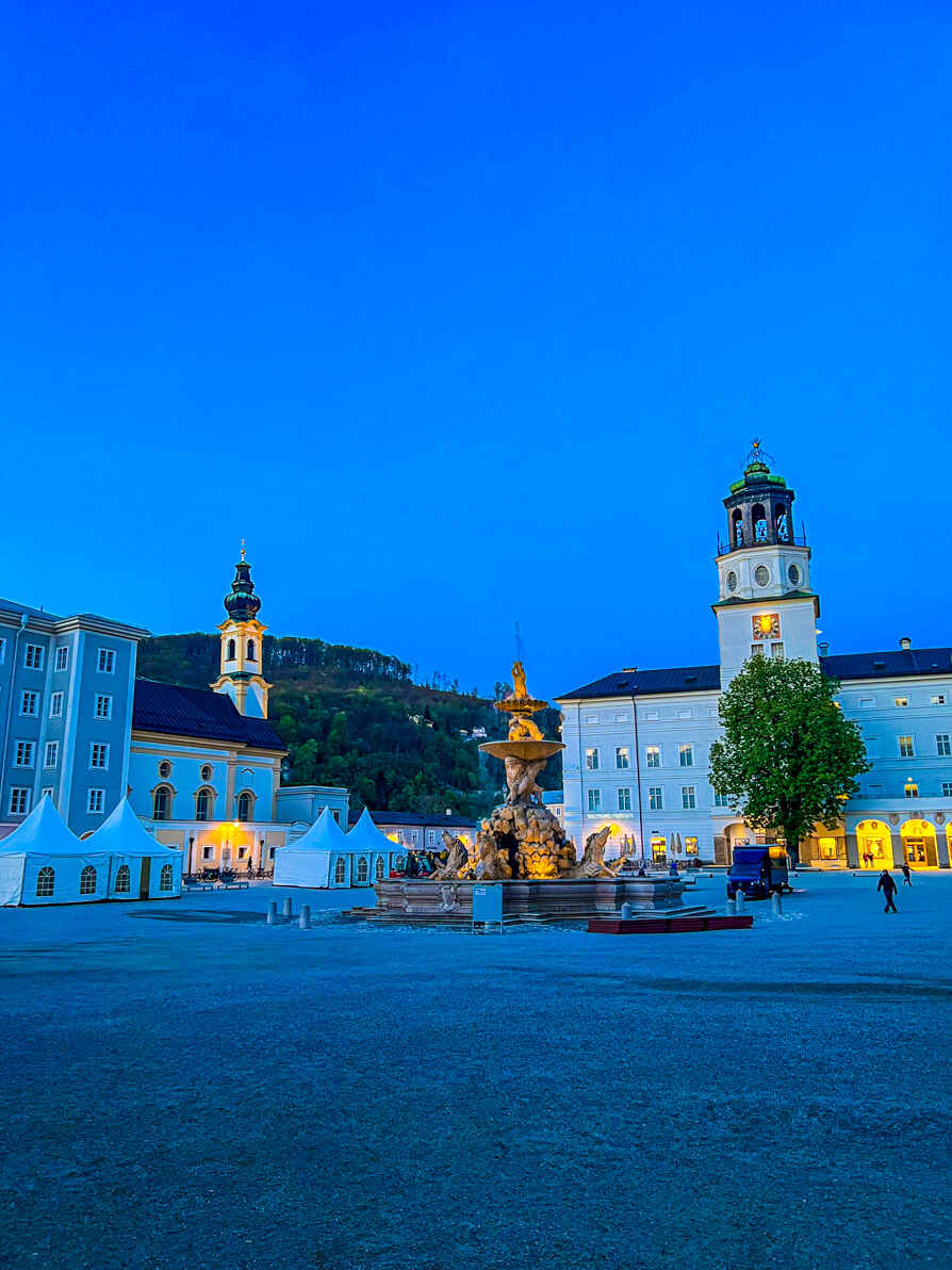 Image of residence square in Salzburg Austria