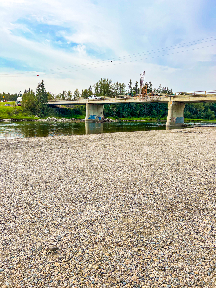 Image of Penhold bridge on Red Deer River floating route