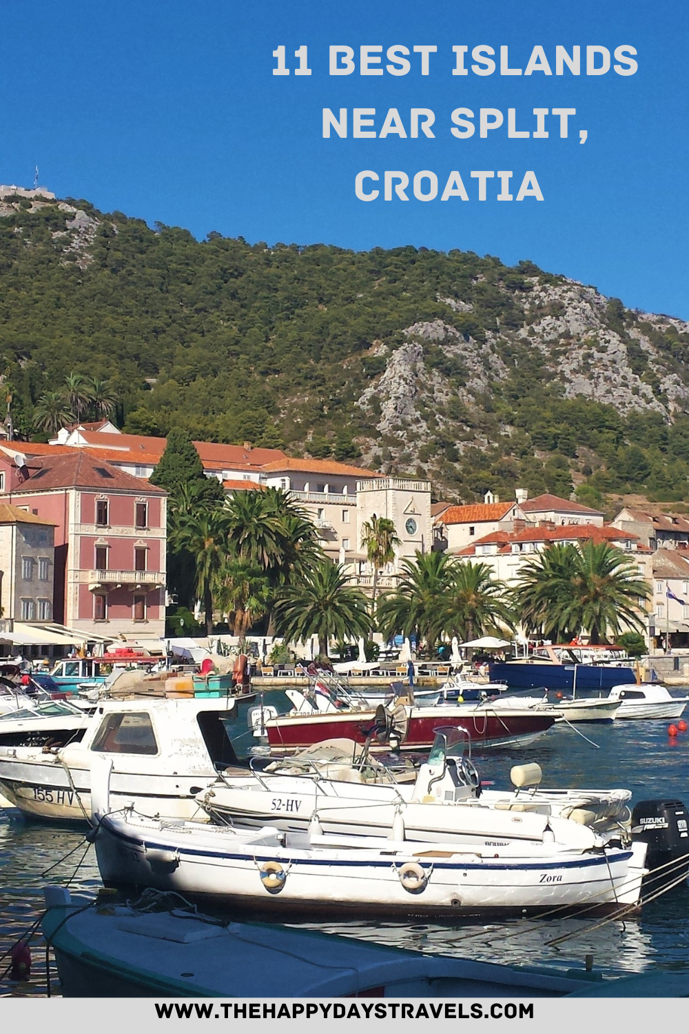 pin image for 11 best islands near Split, Croatia. Image of Hvar harbour