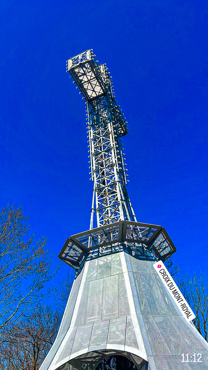 Image of Mount Royal Cross for Easy Montreal Hike Guide