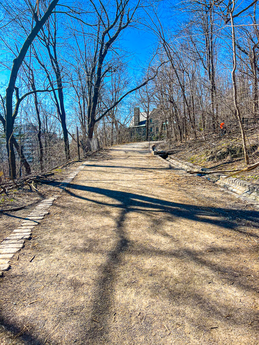 Path on the Olmsted Trail on Mont Royal Hike in Montreal