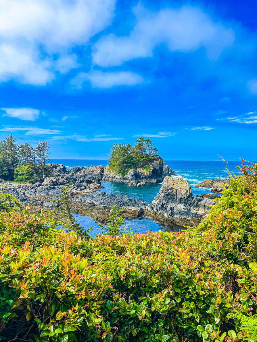 image of Pacific Ocean as seen from the Lighthouse Loop for Things to do in Ucluelet.