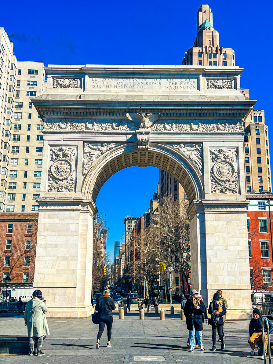 Image of Washington Square Park Arch in NYC